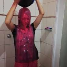 Thefetishgirl: Pink Slime in Shower