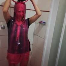 Thefetishgirl: Pink Slime in Shower