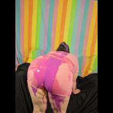 The_Intrigued_WAMers: Pink Workout Outfit--purple Gunge Clothes Filling