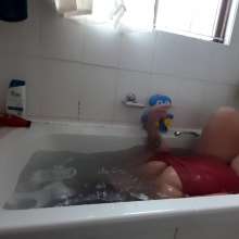 Darkabyss445: Soaking Wet Hair Washing in Bath