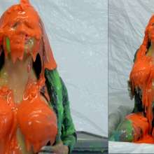 HotWamHD: Gabriella gets naked for more gunge at Hotwamhd
