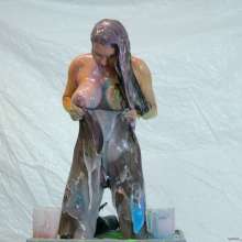 HotWamHD: Gabriella gets naked for more gunge at Hotwamhd