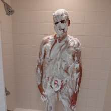 Chuck M: Chuck is pied with shaving cream pies