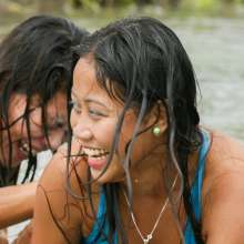 Owen: Ami and Sherly Rumble in the River--Photos