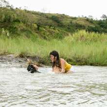 Owen: Ami and Sherly Rumble in the River--Photos