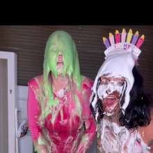 StickyVickyWAM: Birthday Cake Smash and Gunge with the Bestie