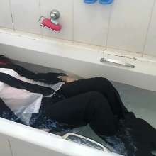 Thefetishgirl: Business Attire Sexy Sock Soaking