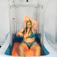 CheekyLuna: CheekyLuna's Gunged In Sexy Blue Lingerie