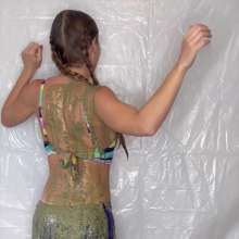 Slimed Models: Eliza Gets a Dog Food Wedgie and Sliming!