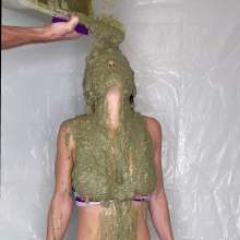Slimed Models: Eliza Gets a Dog Food Wedgie and Sliming!