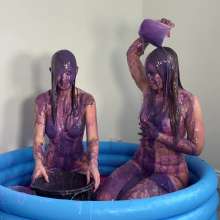 WetandMessyEllie: Ellie and Katie Get Gungey!  (With Katie Cooper)