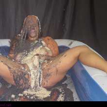 RevSlymsford: Gaby Slopped In Disgusting Messes But Can't Help Wanking