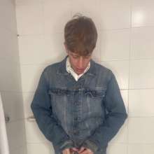 WETColours: Guy Showers Removing Jeans + Jacket, Hot Display Thru Shirt