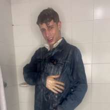 WETColours: Guy Showers Removing Jeans + Jacket, Hot Display Thru Shirt