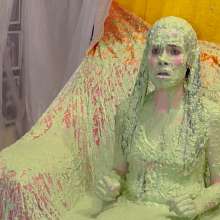 somedude82: Hooters Babe Jasmin Gets Slimed and Strips for Her Review
