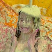 somedude82: Hooters Babe Jasmin Gets Slimed and Strips for Her Review