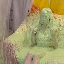 somedude82: Hooters Babe Jasmin Gets Slimed and Strips for Her Review