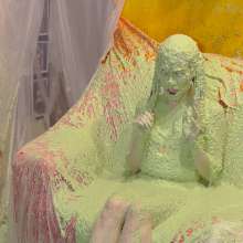 somedude82: Hooters Babe Jasmin Gets Slimed and Strips for Her Review