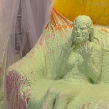 somedude82: Hooters Babe Jasmin Gets Slimed and Strips for Her Review