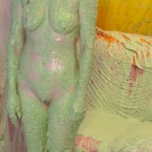 somedude82: Hooters Babe Jasmin Gets Slimed and Strips for Her Review