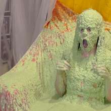 somedude82: Hooters Babe Jasmin Gets Slimed and Strips for Her Review