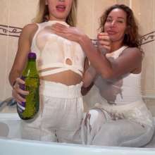 WetlookMissVikiWAM: Hot!  In Oil Kisses and Hot Touches!  Very Transparent!