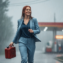 MBaerchen: car breakdown in the rain