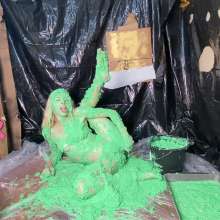 RevSlymsford: Kaydens and Her Pristine White Sweater Vs Chunky Green Slime