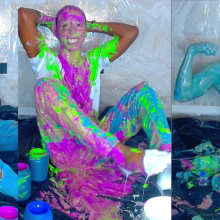 MessyGuys: Michael Jordan's Very Messy and Colorful Slime Challenge