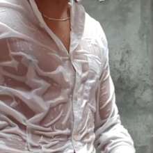 WETColours: Michael Showers Super Funny in a White Shirt and Jeans