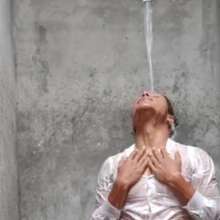 WETColours: Michael Showers Super Funny in a White Shirt and Jeans