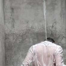 WETColours: Michael Showers Super Funny in a White Shirt and Jeans
