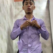 WETColours: Mike Super Wet in the Shower with an Elegant-shirt