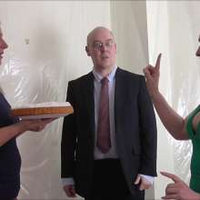 RevSlymsford: Trashed Guy, Clean Girls: Cherry + Michelle Destroy Mortimer