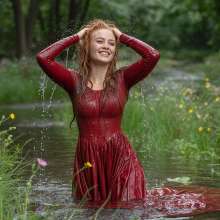 Wetmaxiskirts: If you go down to the woods today... (wetlook)