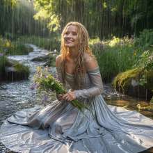 Wetmaxiskirts: If you go down to the woods today... (wetlook)