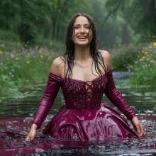 Wetmaxiskirts: If you go down to the woods today... (wetlook)
