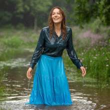 Wetmaxiskirts: If you go down to the woods today... (wetlook)