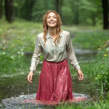 Wetmaxiskirts: If you go down to the woods today... (wetlook)