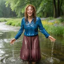 Wetmaxiskirts: If you go down to the woods today... (wetlook)