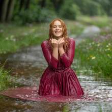 Wetmaxiskirts: If you go down to the woods today... (wetlook)