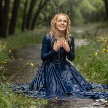 Wetmaxiskirts: If you go down to the woods today... (wetlook)