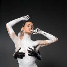 LeRex: Black and white arty paint