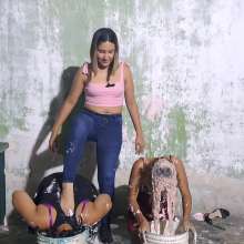 RevSlymsford: Patricia Trashes Clara + Norma : 2 Hot Girls Trashed