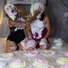 MessyMegan: Pie Fight with Summer Foxy