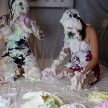 MessyMegan: Pie Fight with Summer Foxy