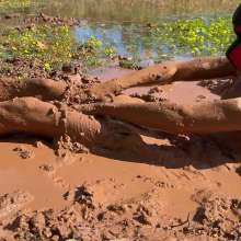 NynoGunge: Puppy Playing in the Bog