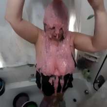 Darkabyss445: Sexy Lingerie and Crocs Messy Masturbation in Bath