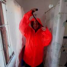 Darkabyss445: Showering in My Rainwear