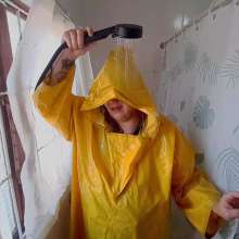 Darkabyss445: Showering in My Rainwear